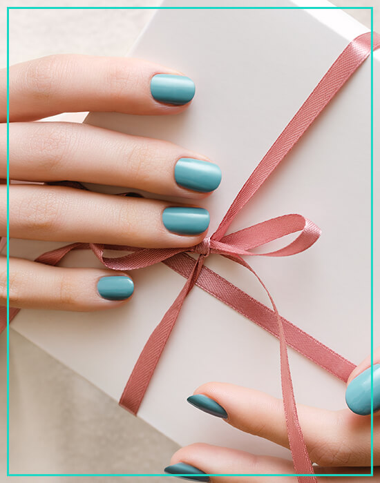 Ombre nail design at Pandora Nails Roswell GA